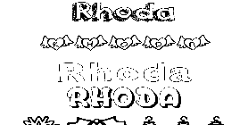 Coloriage Rhoda
