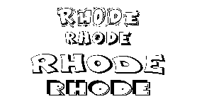 Coloriage Rhode