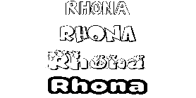 Coloriage Rhona