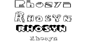 Coloriage Rhosyn