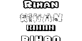 Coloriage Rihan