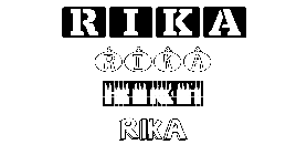 Coloriage Rika