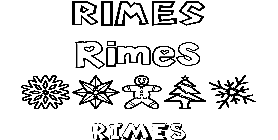 Coloriage Rimes