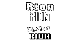 Coloriage Rion