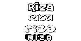 Coloriage Riza