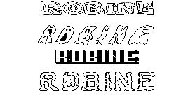 Coloriage Robine