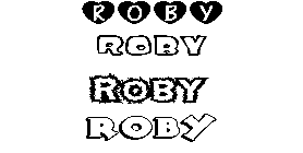 Coloriage Roby