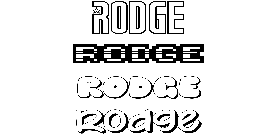 Coloriage Rodge