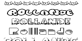 Coloriage Rollande