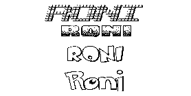 Coloriage Roni