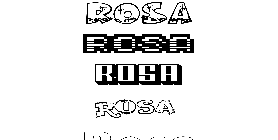 Coloriage Rosa