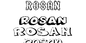 Coloriage Rosan