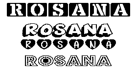 Coloriage Rosana