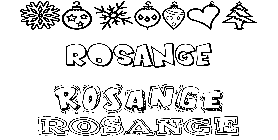 Coloriage Rosange