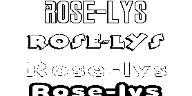 Coloriage Rose-Lys