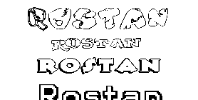 Coloriage Rostan