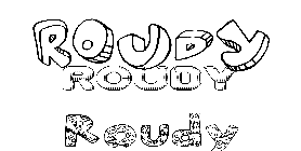 Coloriage Roudy