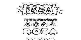 Coloriage Roza