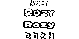 Coloriage Rozy