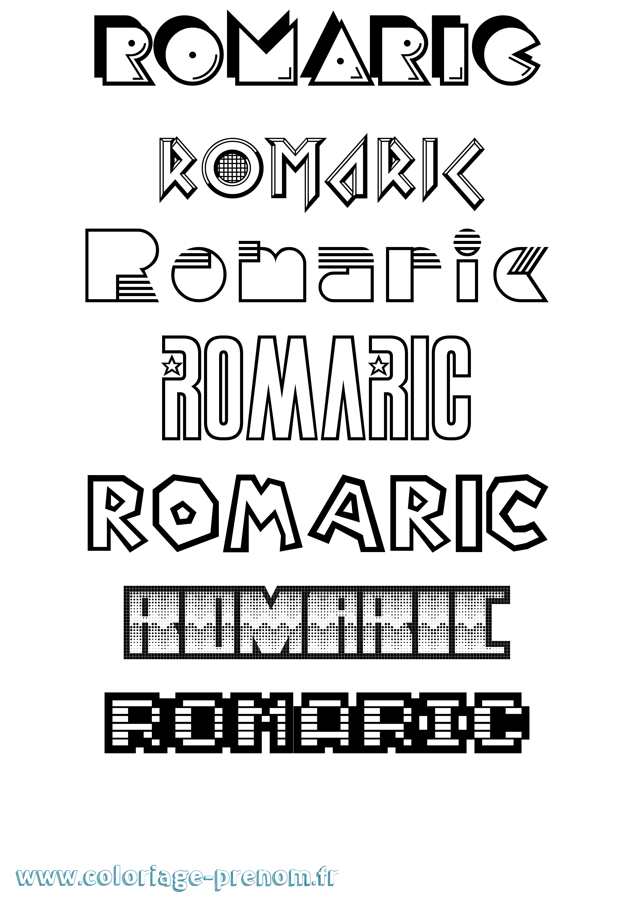 Coloriage Romaric Jeux Vidéos Coloriage prénom Romaric Jeux Vidéos