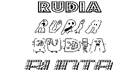 Coloriage Rudia