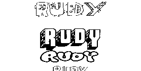 Coloriage Rudy