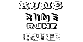 Coloriage Rune