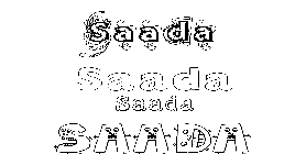 Coloriage Saada