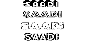 Coloriage Saadi