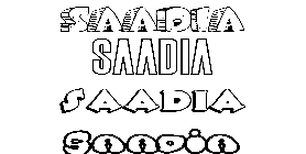 Coloriage Saadia