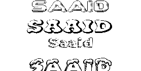 Coloriage Saaid