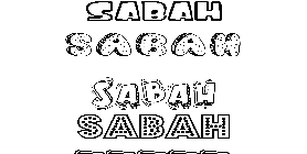 Coloriage Sabah