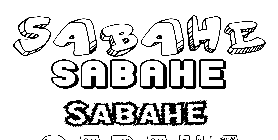 Coloriage Sabahe