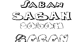 Coloriage Saban