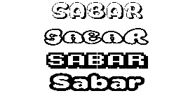 Coloriage Sabar