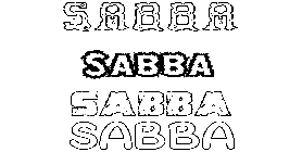 Coloriage Sabba