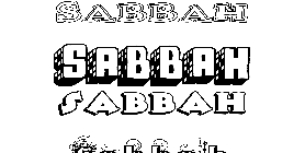 Coloriage Sabbah