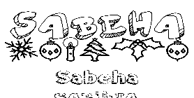 Coloriage Sabeha