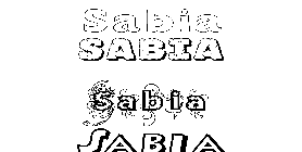 Coloriage Sabia