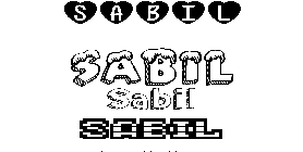 Coloriage Sabil