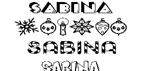 Coloriage Sabina