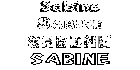Coloriage Sabine