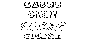 Coloriage Sabre