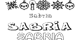 Coloriage Sabria