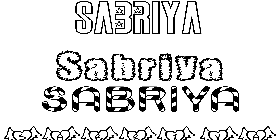 Coloriage Sabriya