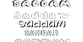 Coloriage Saddam