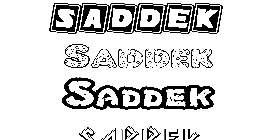 Coloriage Saddek