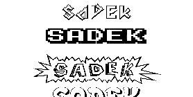 Coloriage Sadek