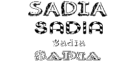 Coloriage Sadia