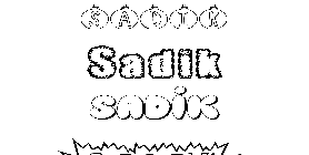 Coloriage Sadik